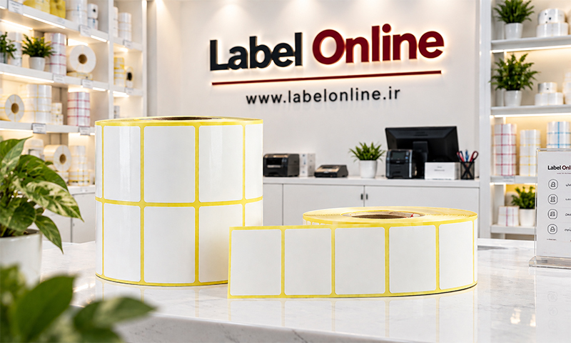 خرید لیبل صدفی سایز 50×30 از لیبل آنلاین