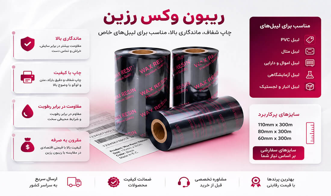 خرید ریبون وکس رزین